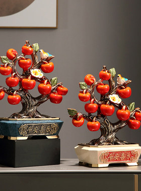 树脂装饰新中式客厅手工摆件祝福
