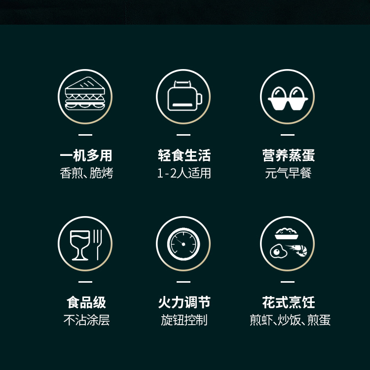 格兰仕早餐机多功烤qfh14多用烤箱 格兰仕多功能料理锅