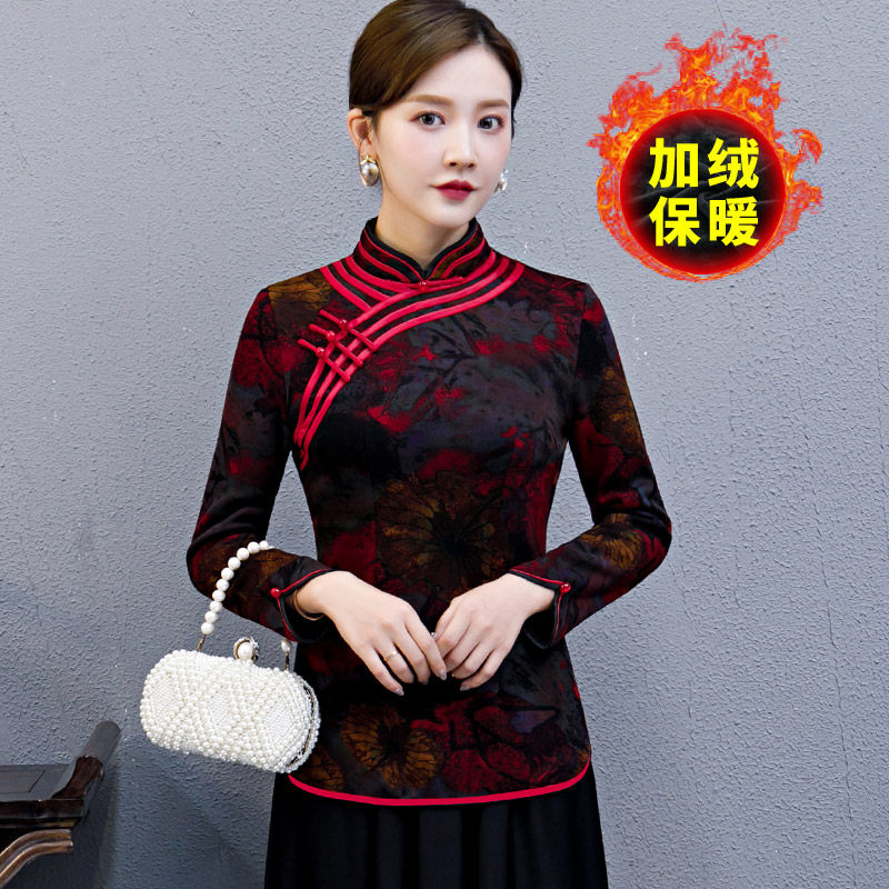 唐装女装中国风冬季新款盘扣小棉袄 蕾倩上衣