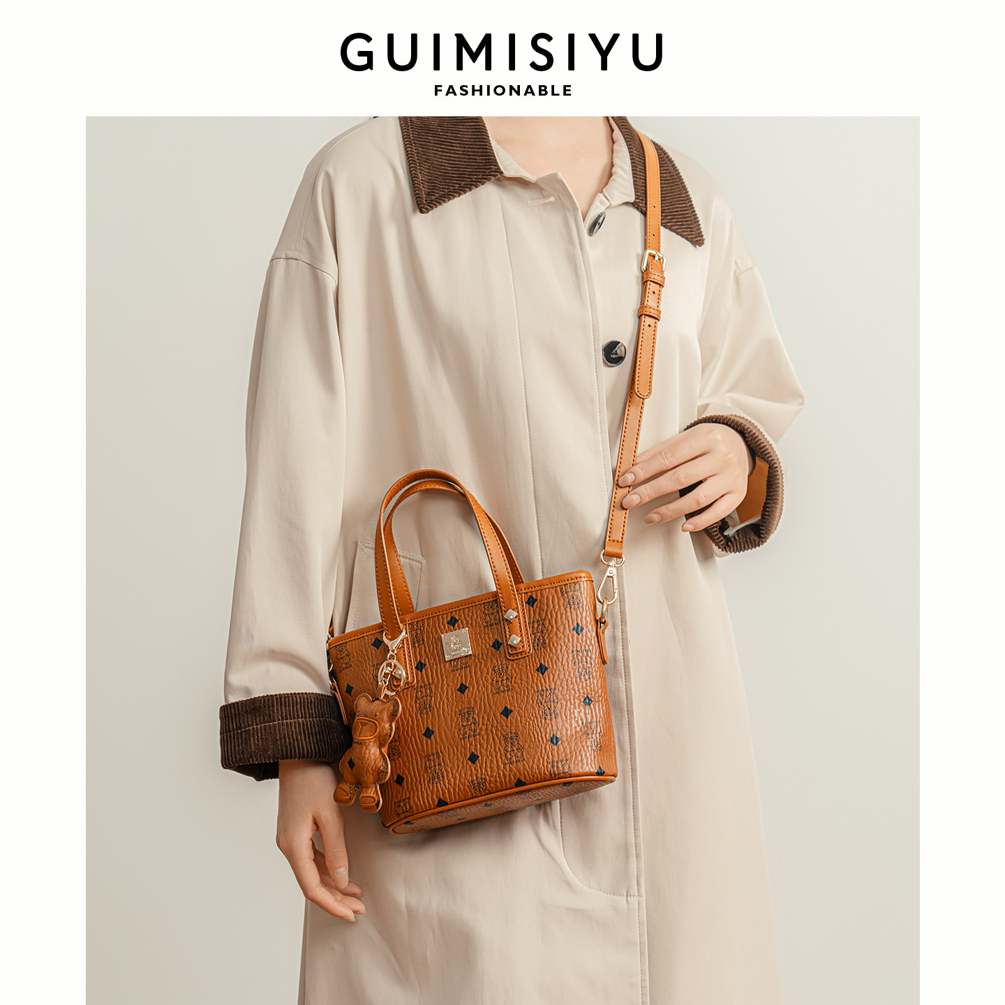 GUIMISIYU2025新款菜篮子水桶包包女休闲手提包高级感单肩包小包,淘宝优惠券,粉丝福利购,淘宝优惠卷