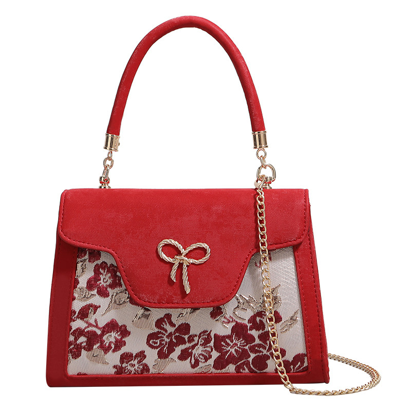 红色新娘包包女2025新款手提链条小方包婚礼结婚用百搭单肩斜挎包,淘宝优惠券,粉丝福利购,淘宝优惠卷