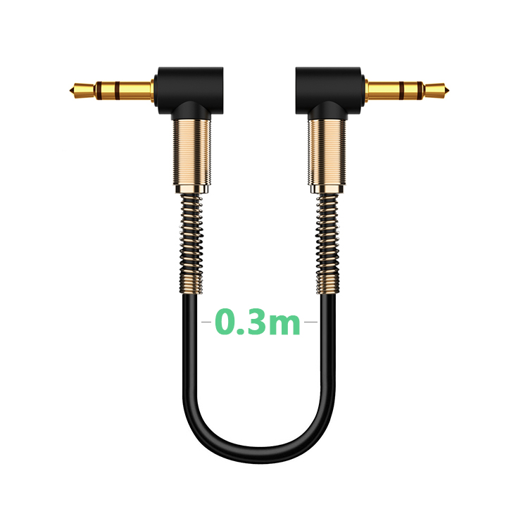 车载aux音频线车用3.5mm公对公音响电脑手机连接汽车音箱两头弯头-图3