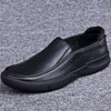 Foreign trade original men's casual leather shoes men's spring and summer genuine leather soft breathable men's toe layer cowhide slip-on dad shoes