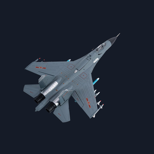 1:72歼11B战斗机 J11b飞机模型仿真合金军事模型苏27军事礼品摆件 - 图2