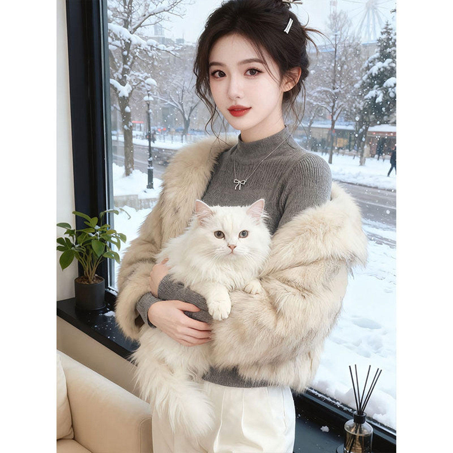 秋冬半高领修身紧身长袖打底针织衫上衣高级感外穿内搭灰色毛衣女,淘宝优惠券,粉丝福利购,淘宝优惠卷