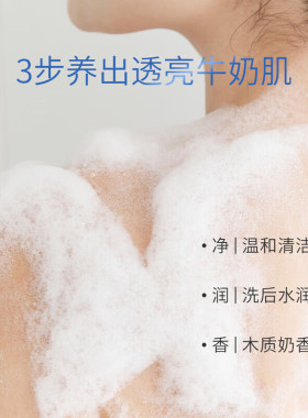 迷珂宝罗勒花园牛奶沐浴露