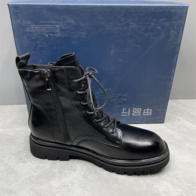 断码处理马丁靴女平底2025秋冬加绒小个子短靴厚底软底棉靴35码女,淘宝优惠券,粉丝福利购,淘宝优惠卷