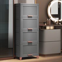 Turn-door containing cabinet Home living room Sitting Room Storage Cabinet Multilayer Clamp Slit Locker SIMPLE WARDROBE BEDROOM BED HEAD CABINET