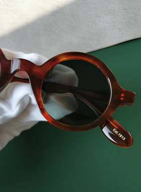 超小眼镜偏光复古男女通用正圆