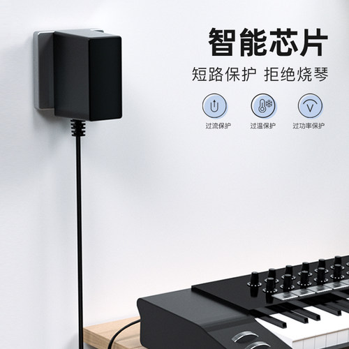 电子琴电源适配器9V0.5A充电器线9V200ma 250ma 300ma 330ma 400ma 500ma 800ma鹏腾新英220V变压器61键DC12V - 图2