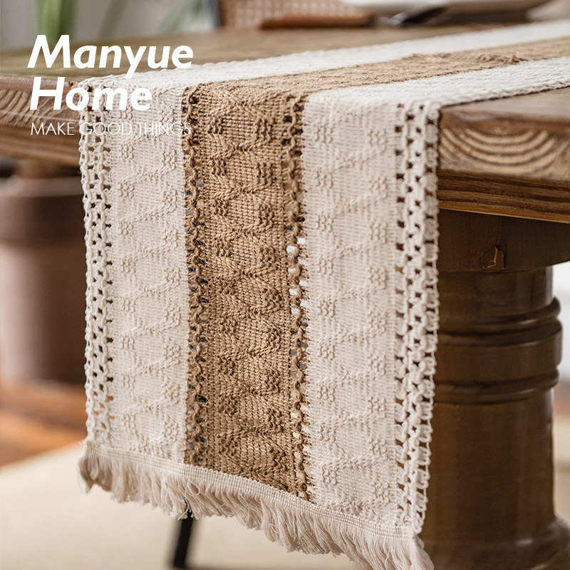 M.life 麦田故事 ins复古布艺桌旗茶几电视柜桌布餐桌装饰布长条,淘宝优惠券,粉丝福利购,淘宝优惠卷