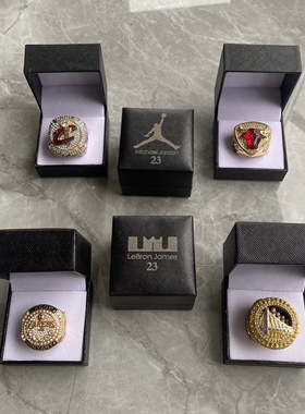 N.B.A勇士库里总冠军戒指湖人科比詹姆斯手办生日礼物送同学朋友