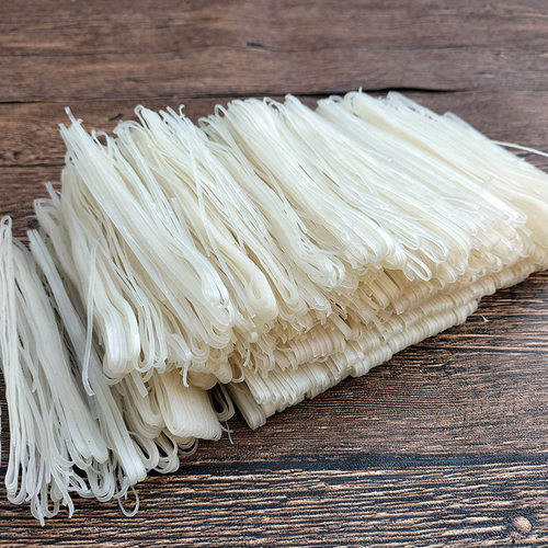 广西特产桂平罗秀米粉丝河粉扁易煮早餐散装农家干米粉1.3斤每包 - 图2