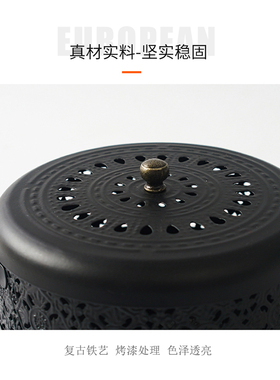 手提带盖防火户外便携式蚊香盘托