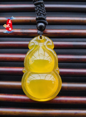 正品宝葫芦项链子招财玉髓