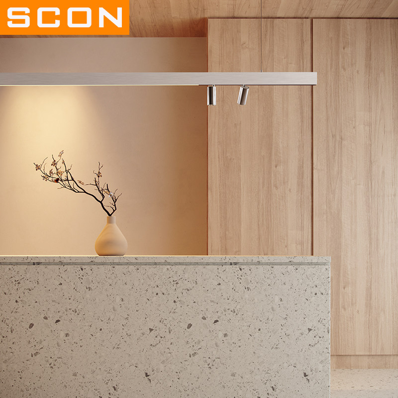 SCON吊灯店铺商用led长条灯磁吸轨道射灯银色工业风办公室长条灯,淘宝优惠券,粉丝福利购,淘宝优惠卷