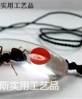 昆虫水晶琥珀寓意只有你项链