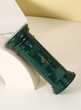 创意金属中国邮政信箱复古小邮筒存钱罐合金摆件幼儿园装饰客厅