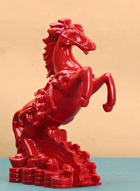 朱砂马摆件动驿马增强官贵化解五黄二黑正南缺角补火补角布局专用