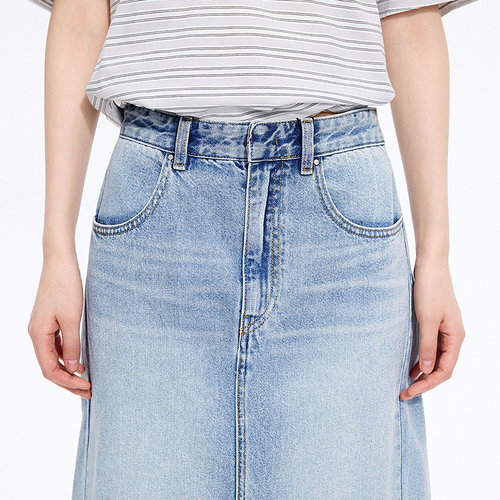 【季末折扣】JNBY/江南布衣26夏新品半身裙女H型棉质5Q4D10310 - 图2