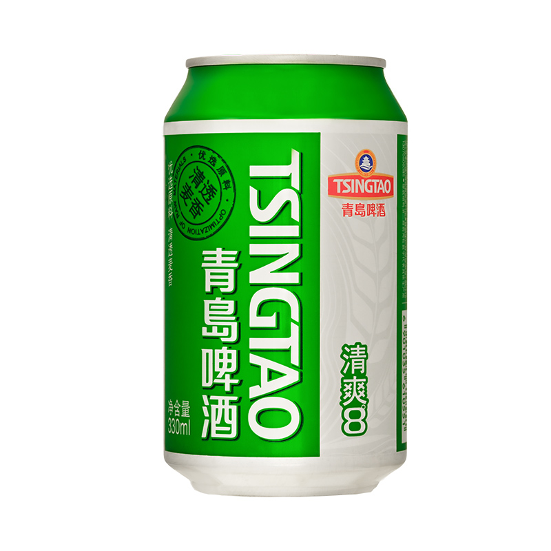 青岛啤酒清爽8度330ml*24听