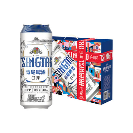 青岛啤酒全麦白啤500ml*1