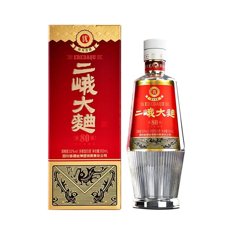 【下拉详情页领优惠】二峨大曲浓香型52度500ml*6瓶四川纯粮白酒