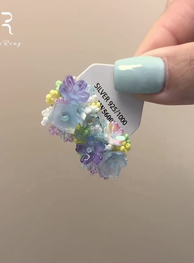 明媚少女~春季多巴胺花朵耳钉女小众独特绝美2026耳饰ins森系耳环