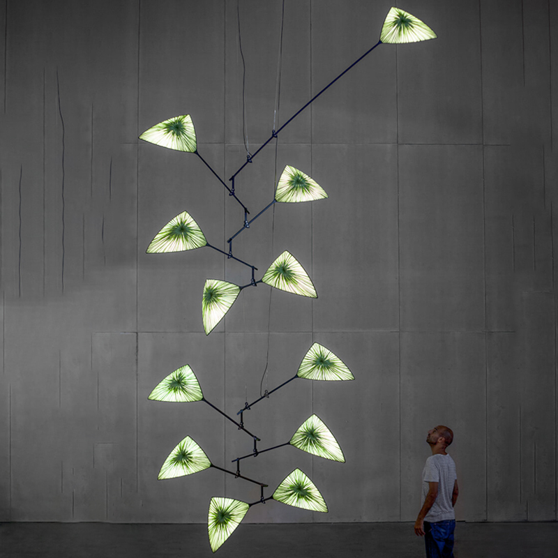 海洋布艺创意个性简约现代客厅餐厅复式楼梯别墅酒店布艺术大吊灯 - 图2