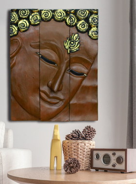 泰国进口东南亚风墙饰挂件木雕