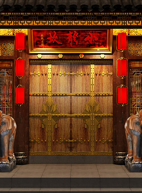 东南亚门口大象落地摆件店铺布置