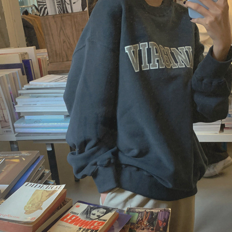 韩国直邮cherrykoko套头字母卫衣 thejamy海外卫衣/绒衫