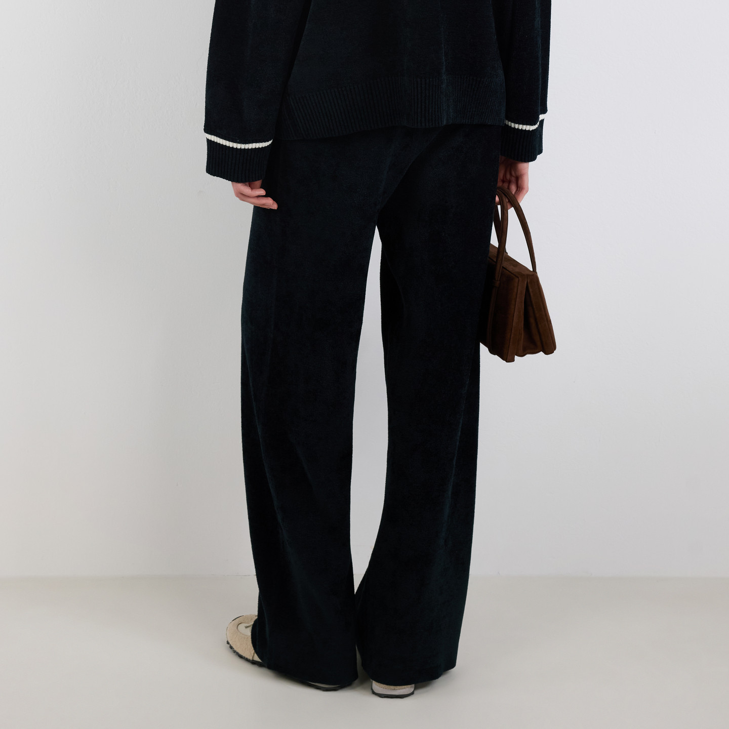 IIIVIVINIKO2025冬新款通勤抽绳针织直筒阔腿裤子女M543859646C,淘宝优惠券,粉丝福利购,淘宝优惠卷