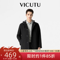 VICUTU Widodo mall with the same mens windsuit 100 hitch black fashion casual spring and autumn jacket