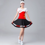 Летний комплект, танцующая спортивная мини-юбка, короткий рукав, китайский стиль