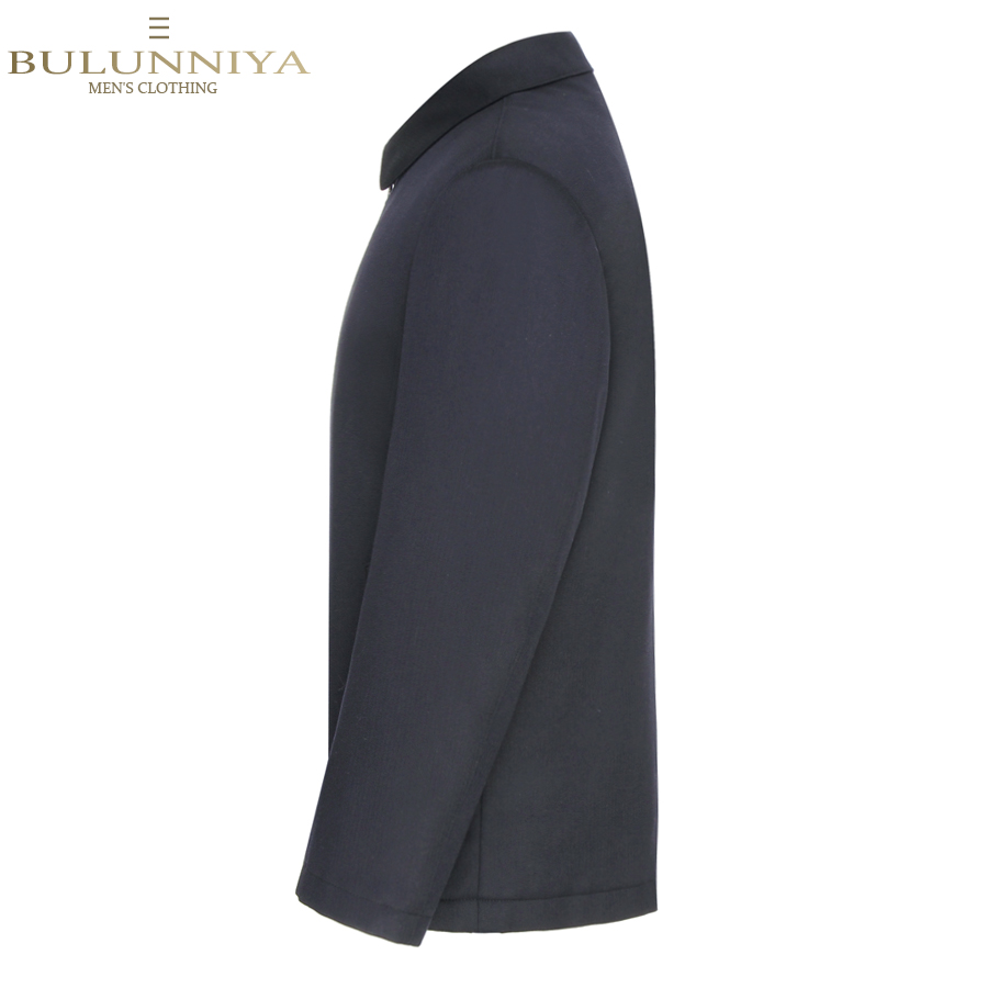 商政男装进口貂绒内胆加厚精纺夹克 布伦尼亚夹克