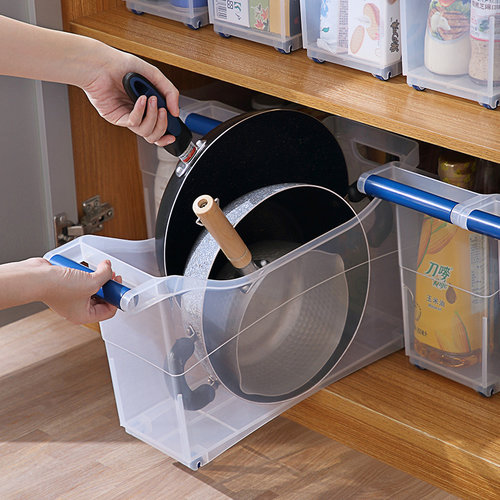 橱柜收纳盒神器厨房下水槽拉篮抽拉置物篮筐架子碗碟锅具抽屉分隔