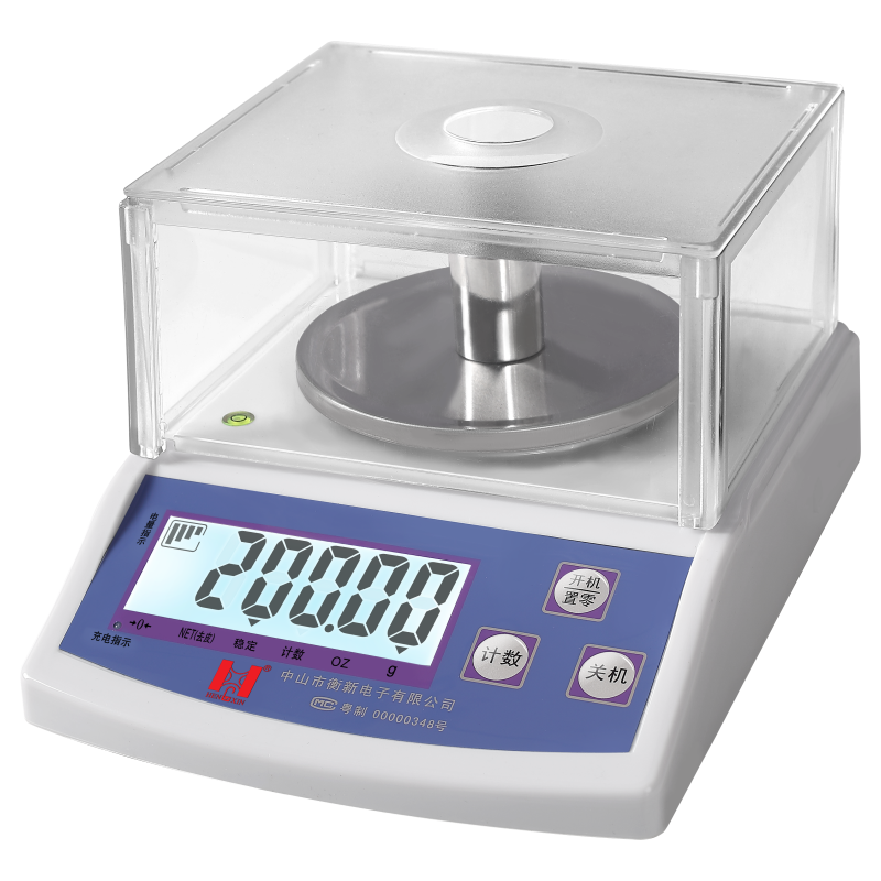 衡新精准电子天平秤0.01g高精度电子秤0.1g实验室电子克称珠宝秤-图0