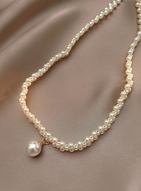 轻奢珍珠母贝圆链女项cho