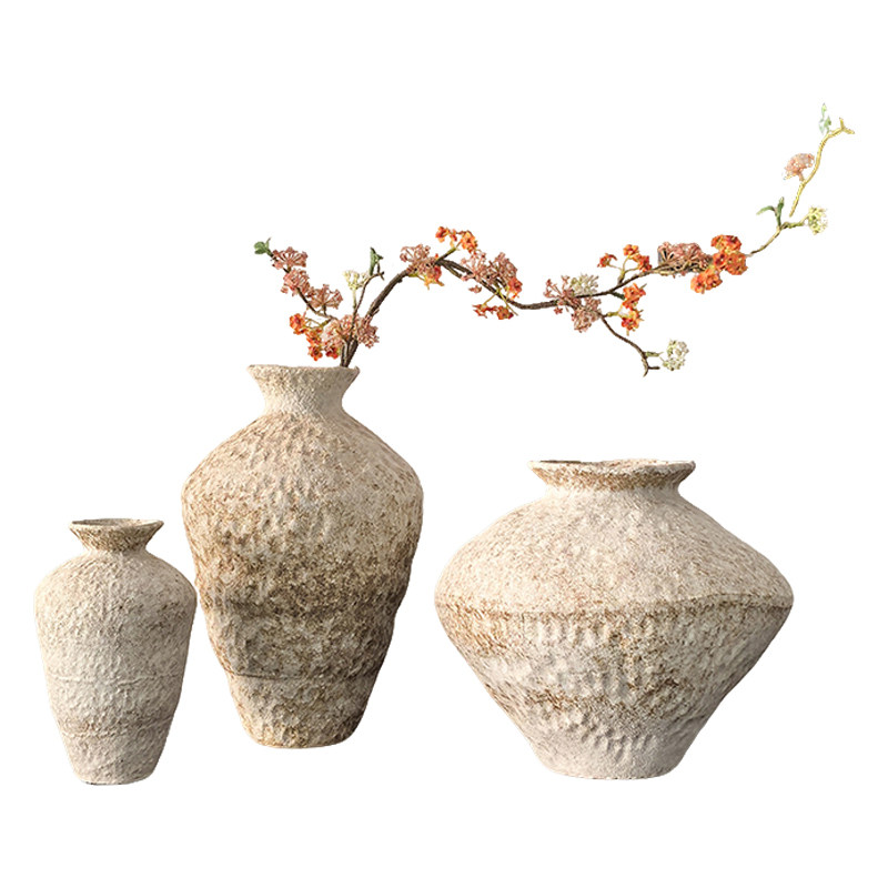 态生活复古景德镇陶瓷花瓶诧寂风手工粗陶罐禅意民宿茶室软装摆件,淘宝优惠券,粉丝福利购,淘宝优惠卷