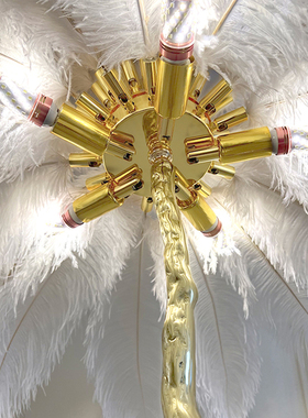 羽毛落地灯装饰氛围灯轻奢网红