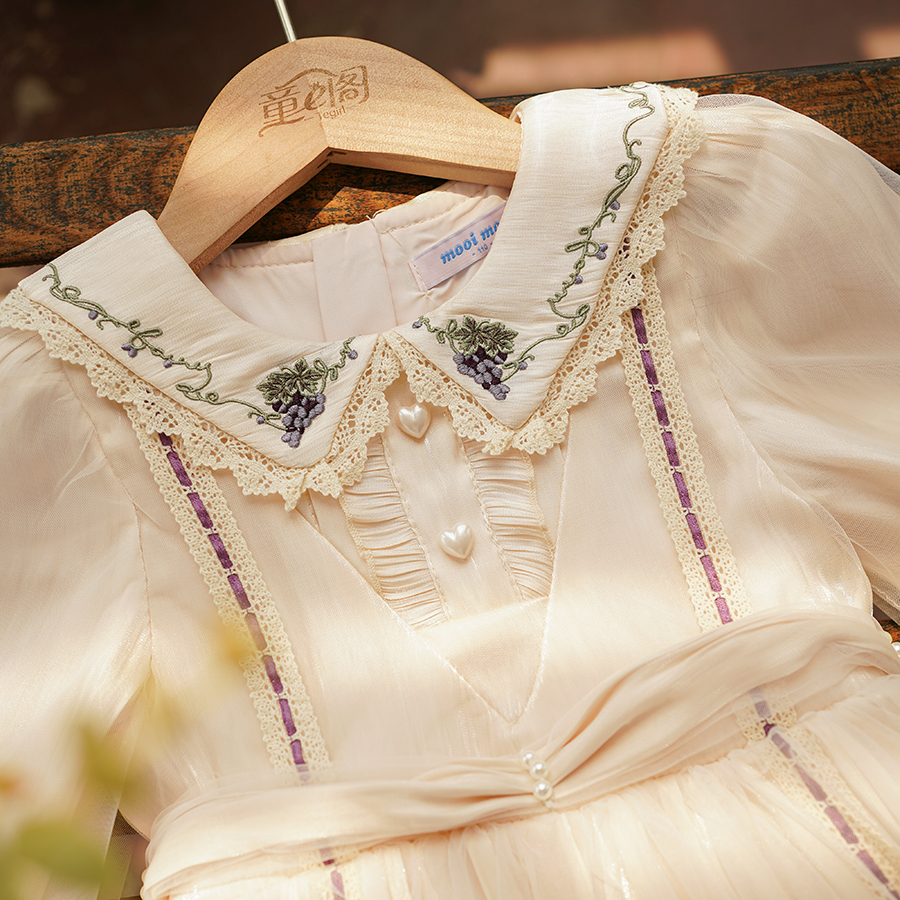女童洛丽塔连衣裙公主萝莉裙2025秋季女宝宫廷儿童Lolita蓬蓬裙 - 图1