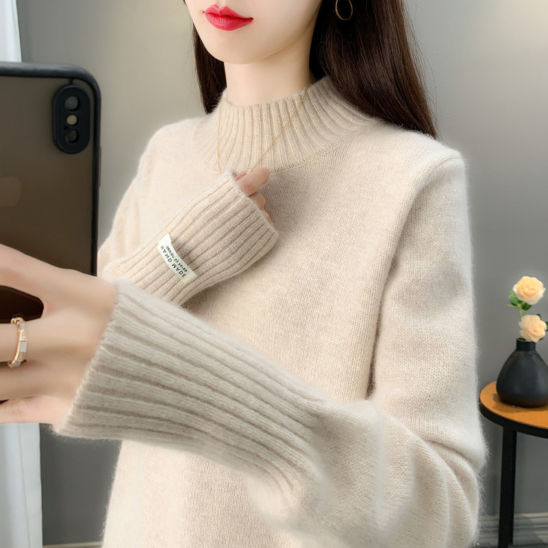 2025年秋冬新款加厚毛衣内搭打底衫宽松休闲糖果色洋气针织衫女装,淘宝优惠券,粉丝福利购,淘宝优惠卷
