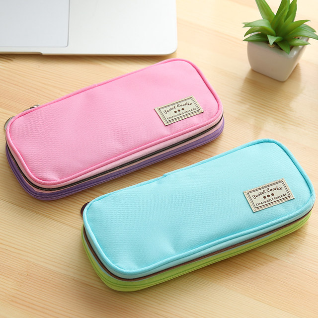 Guoyu Japanese canvas pencil case large capacity multi-function