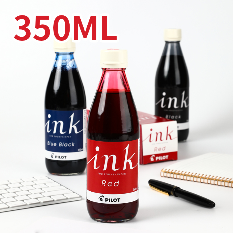 日本百乐PILOT INK-30/350钢笔非碳素墨水 88g贵妃笑脸 78g钢笔用墨水不堵笔头红蓝黑色-图3