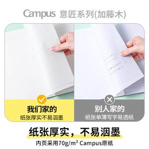 KOKUYO国誉Campus系列加藤木无线装订本B5笔记本子高颜值学生用记事本水果本A5软面抄大学生记事本文具