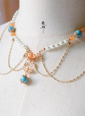 唐制汉服项链敦煌飞天项圈