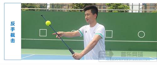 网球专业发球训练器截击练习器正反手挥拍练习器单人教学辅助装备 - 图1