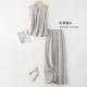 ຊຸດໂສ້ງຂາຍາວບໍ່ມີແຂນຂາ linen ອ່ອນໆ