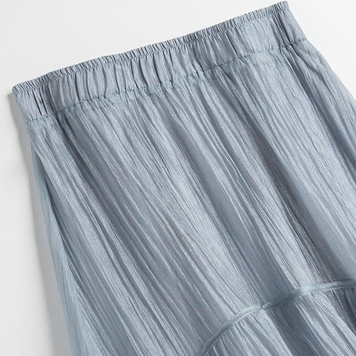 IHIMI海谧爆款高级感仙女裙半身裙女2025夏季新款高腰气质a字裙子 - 图2